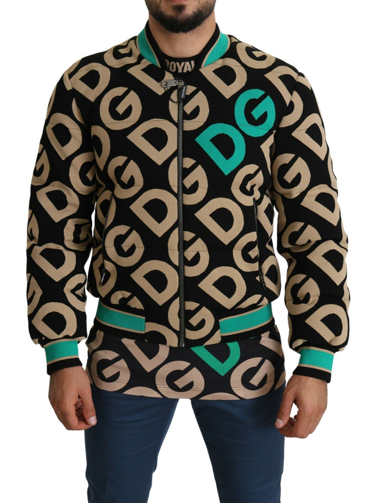 Dolce & Gabbana Multicolored DGMILLENNIALS Jacket with Logo Print