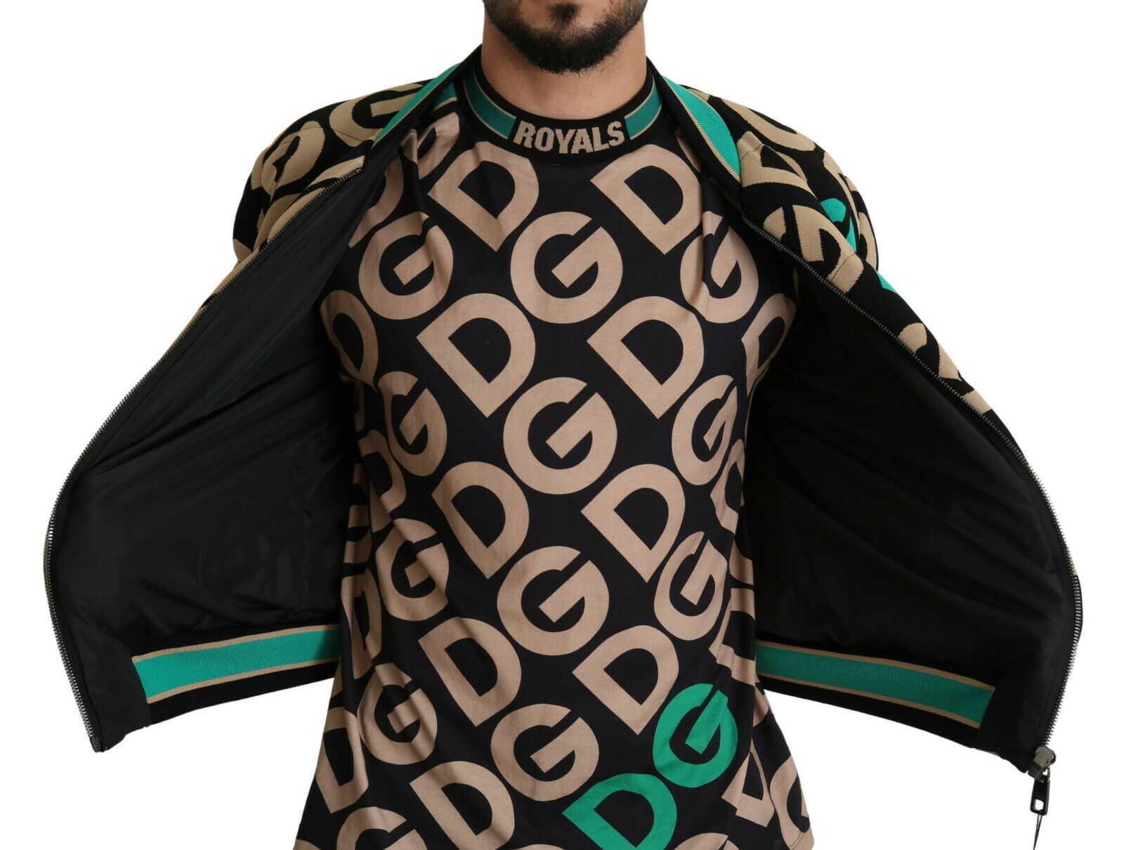 Dolce & Gabbana Multicolored DGMILLENNIALS Jacket with Logo Print-6