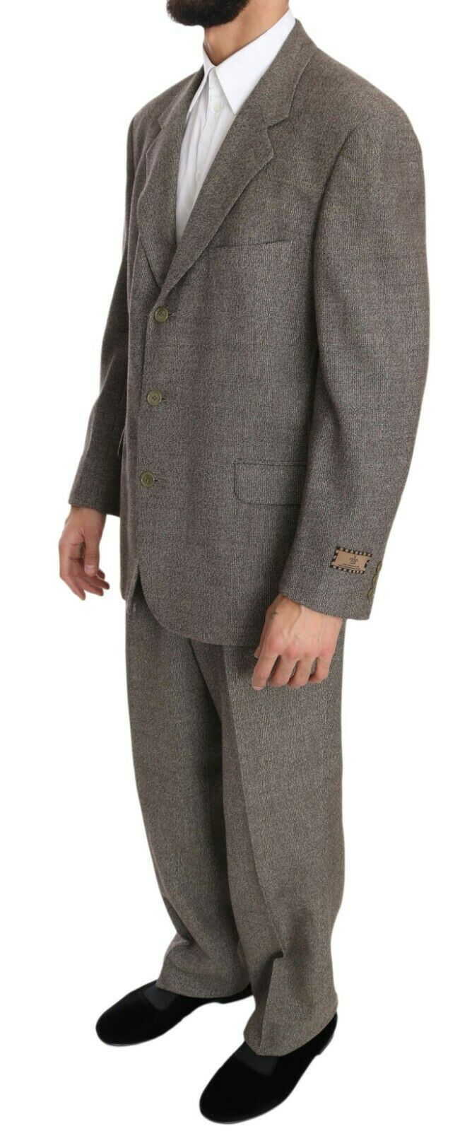 Fendi brown single-breasted wool suit-2