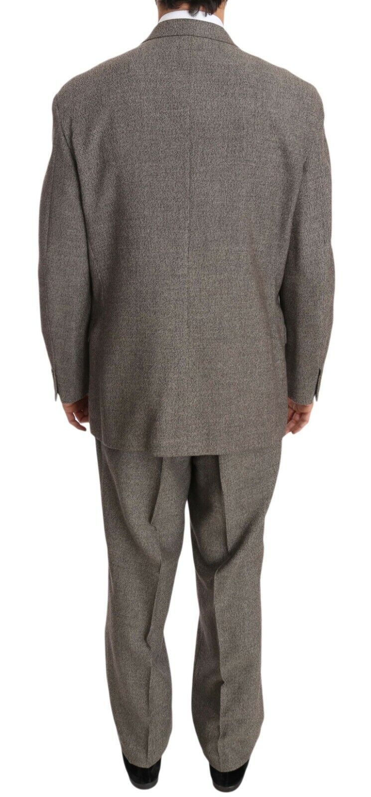 Fendi brown single-breasted wool suit-3