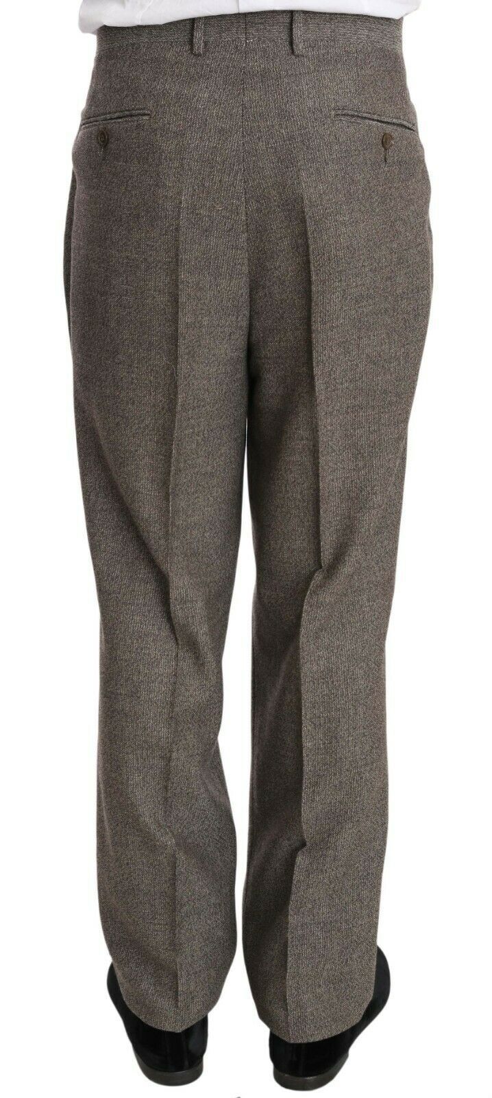 Fendi brown single-breasted wool suit-8