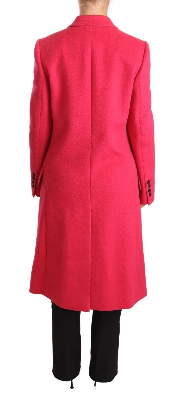 Dolce & Gabbana Pink Double-Breasted Trench Coat Jacket-3