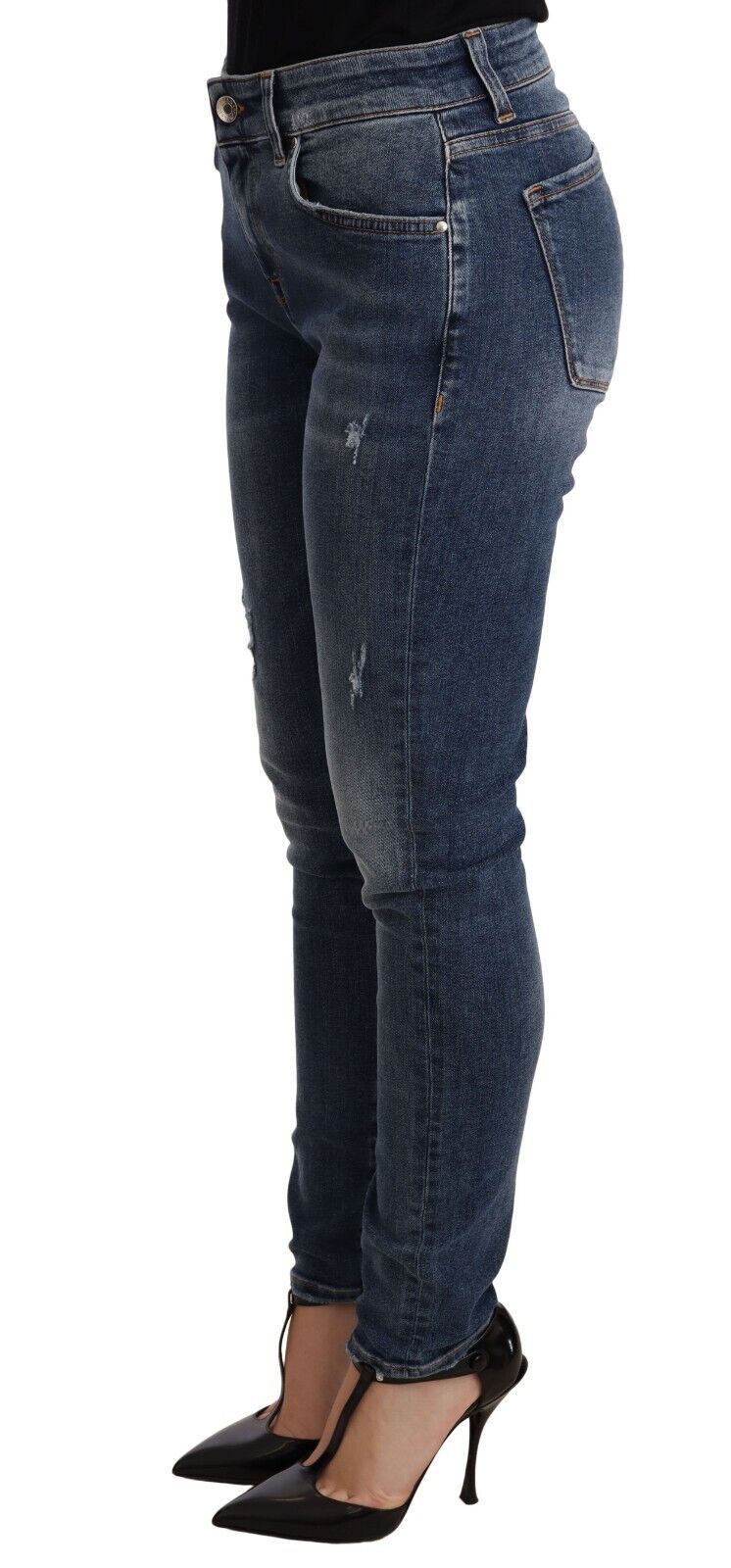Dolce & Gabbana Blue Wash Skinny Denim Cotton Stretch Jeans-2