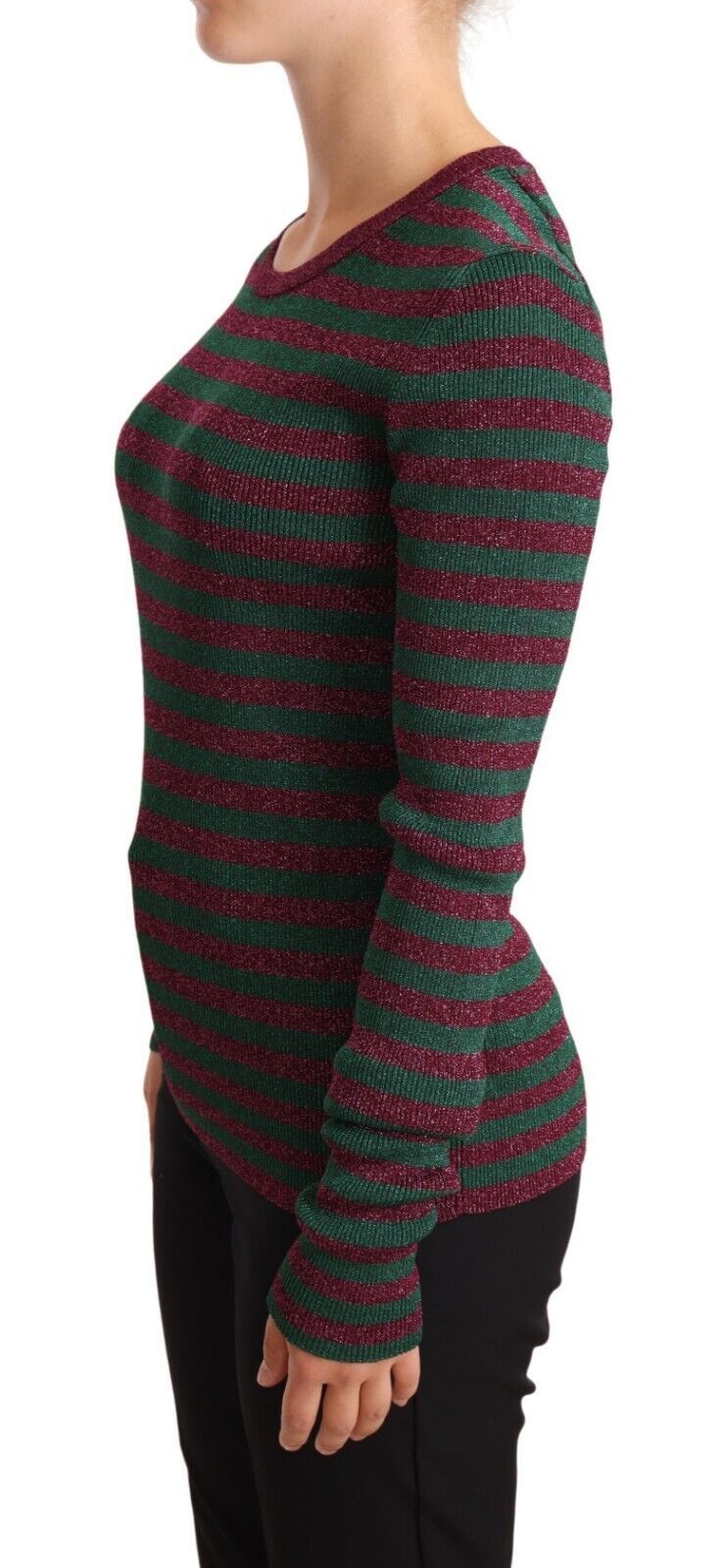 Dolce & Gabbana multicoloured striped crew neck sweater-2