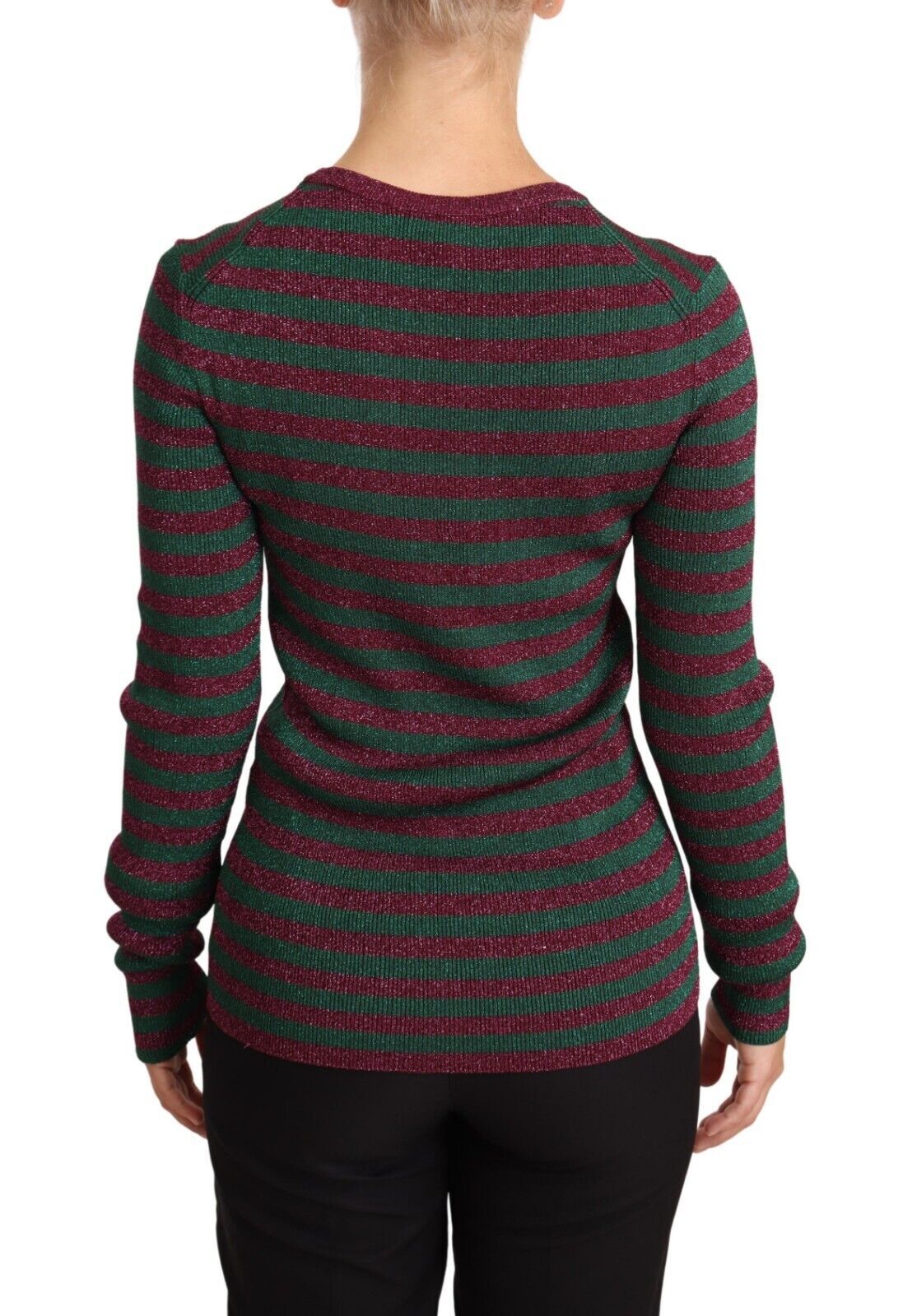 Dolce & Gabbana multicoloured striped crew neck sweater-3