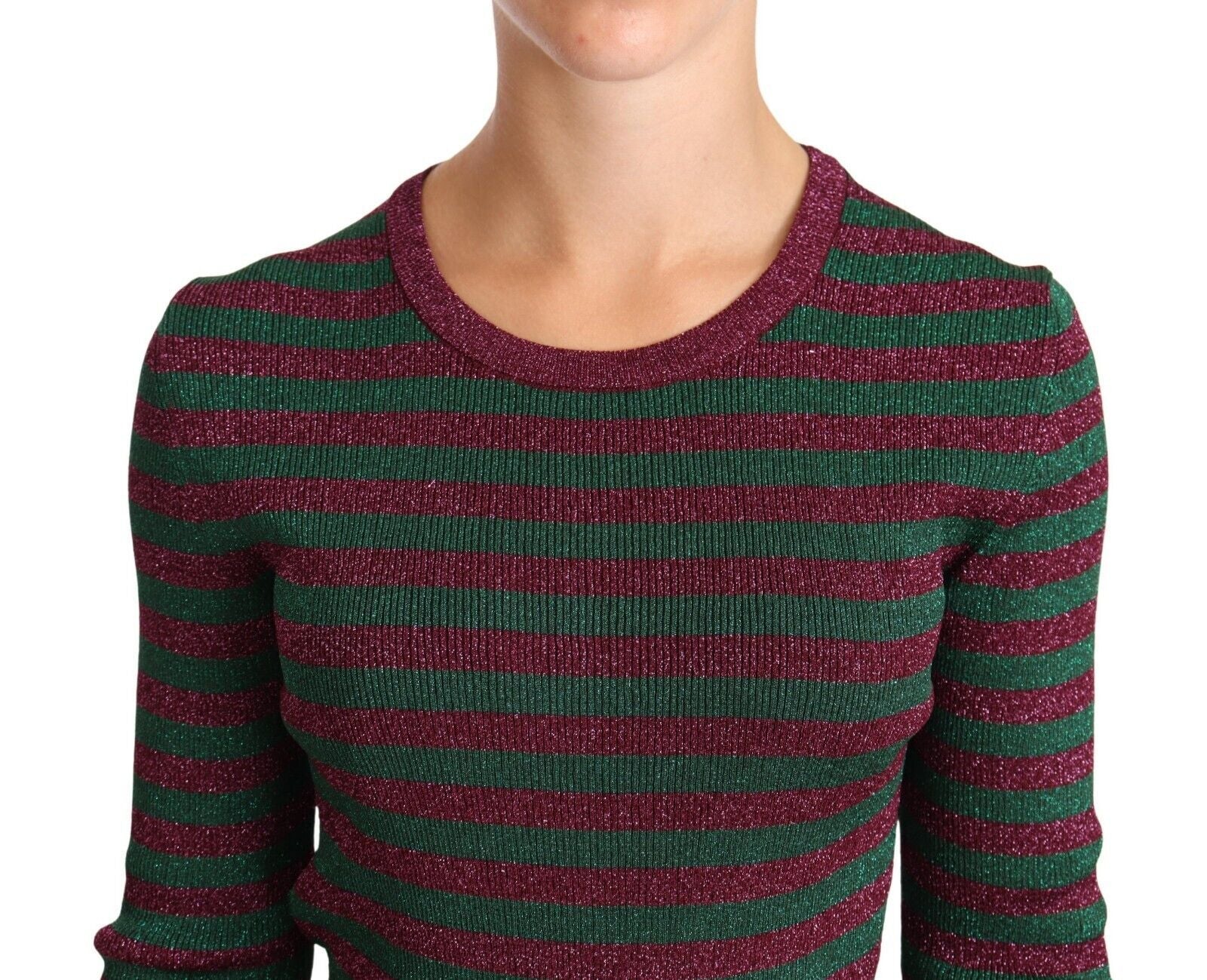 Dolce & Gabbana multicoloured striped crew neck sweater-4