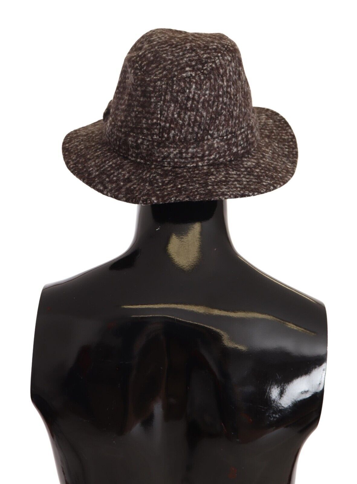 Dolce & Gabbana Grey Melange Mixed Fabric Tweed Hat-2