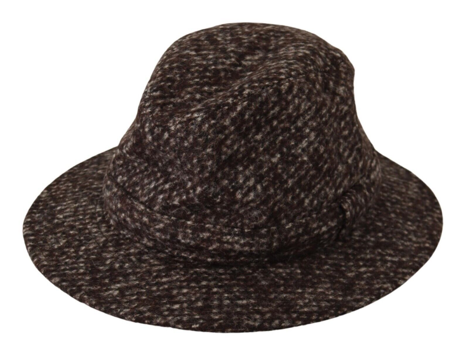 Dolce & Gabbana Grey Melange Mixed Fabric Tweed Hat-3