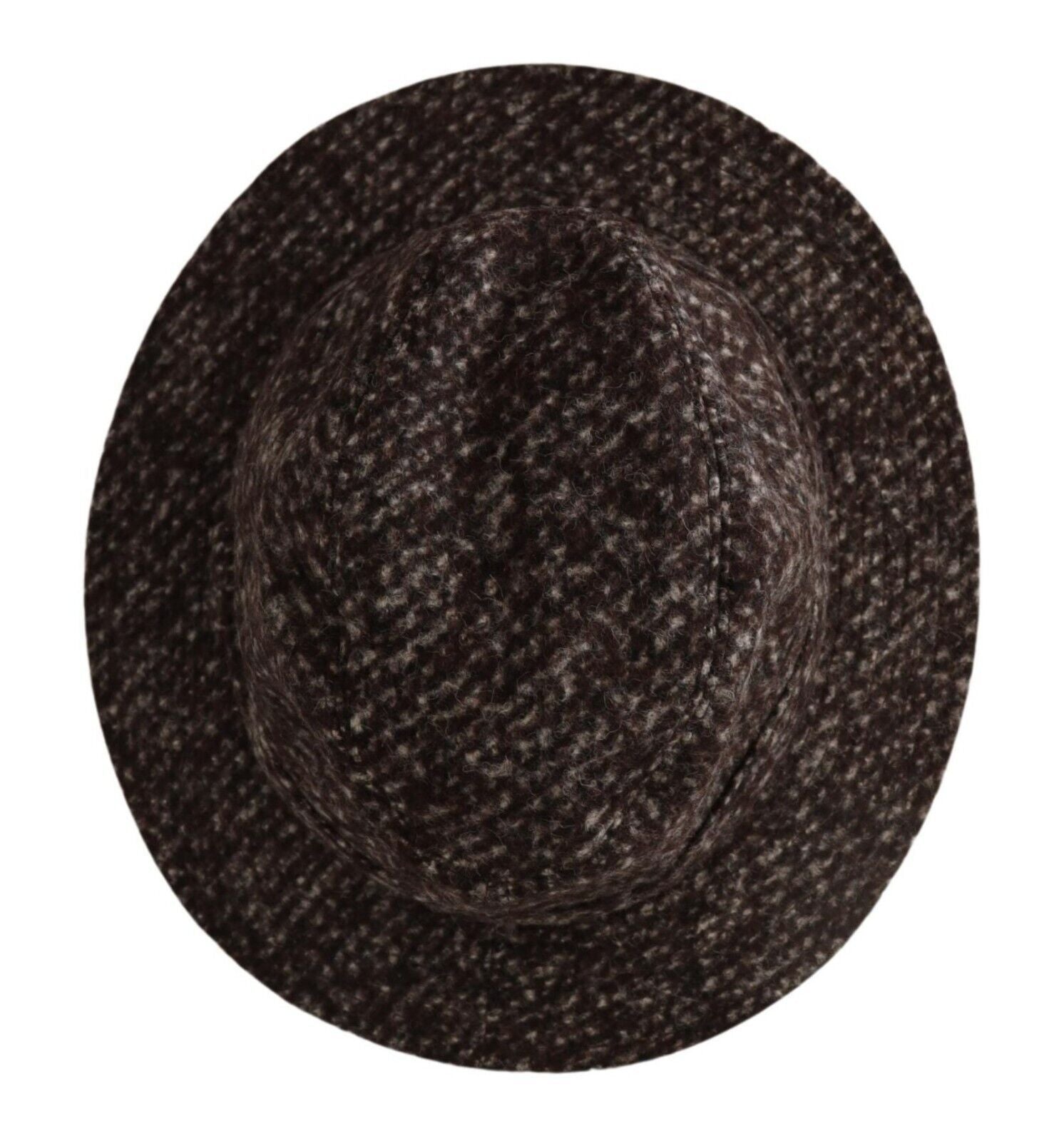 Dolce & Gabbana Grey Melange Mixed Fabric Tweed Hat-4