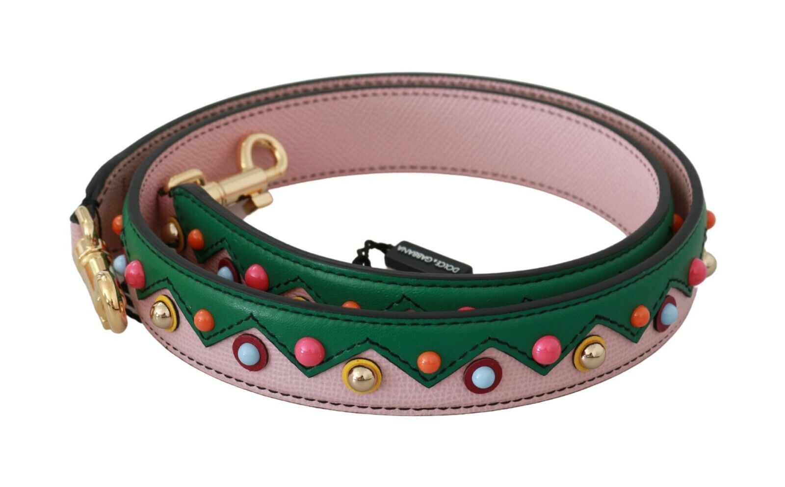 Dolce & Gabbana Shoulder Strap Leather Pink Handbag Accessory-1