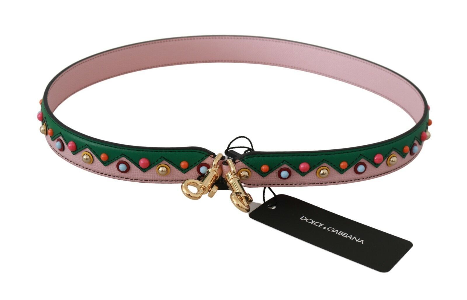 Dolce & Gabbana Shoulder Strap Leather Pink Handbag Accessory-3