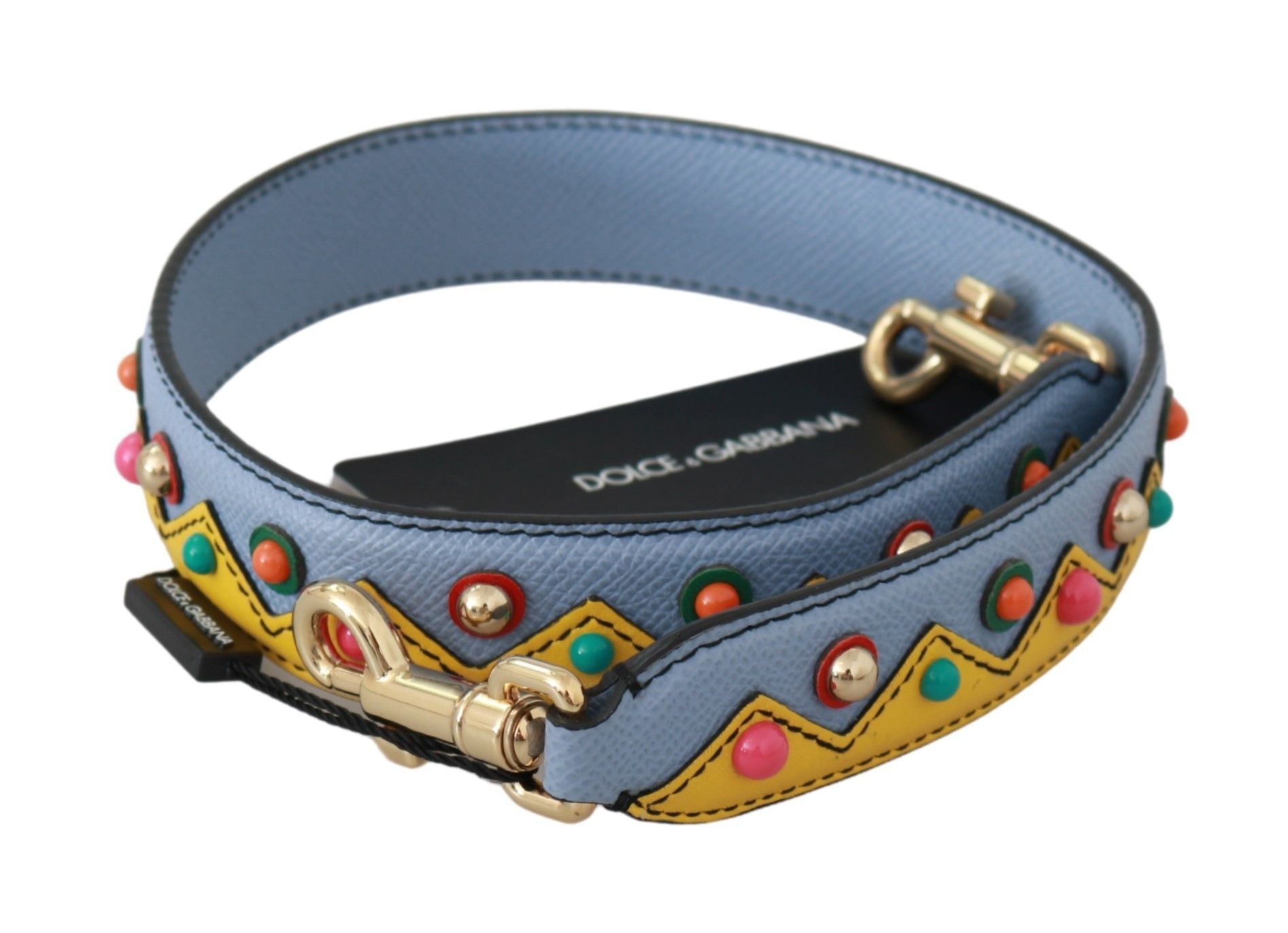 Dolce & Gabbana Blue Handbag Accessory Shoulder Strap Leather-2