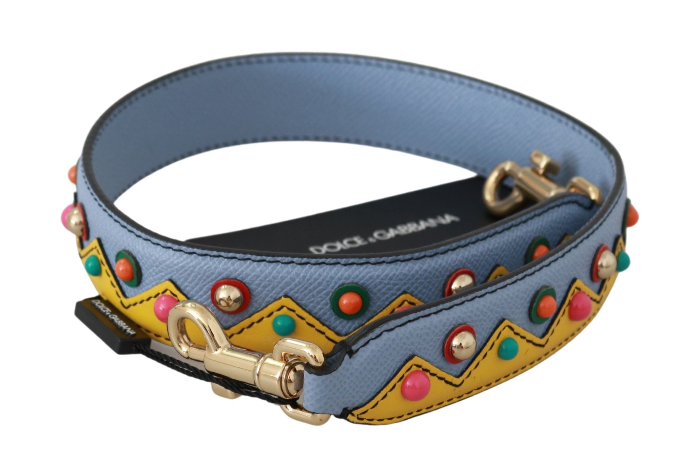 Dolce & Gabbana Blue Handbag Accessory Shoulder Strap Leather-1