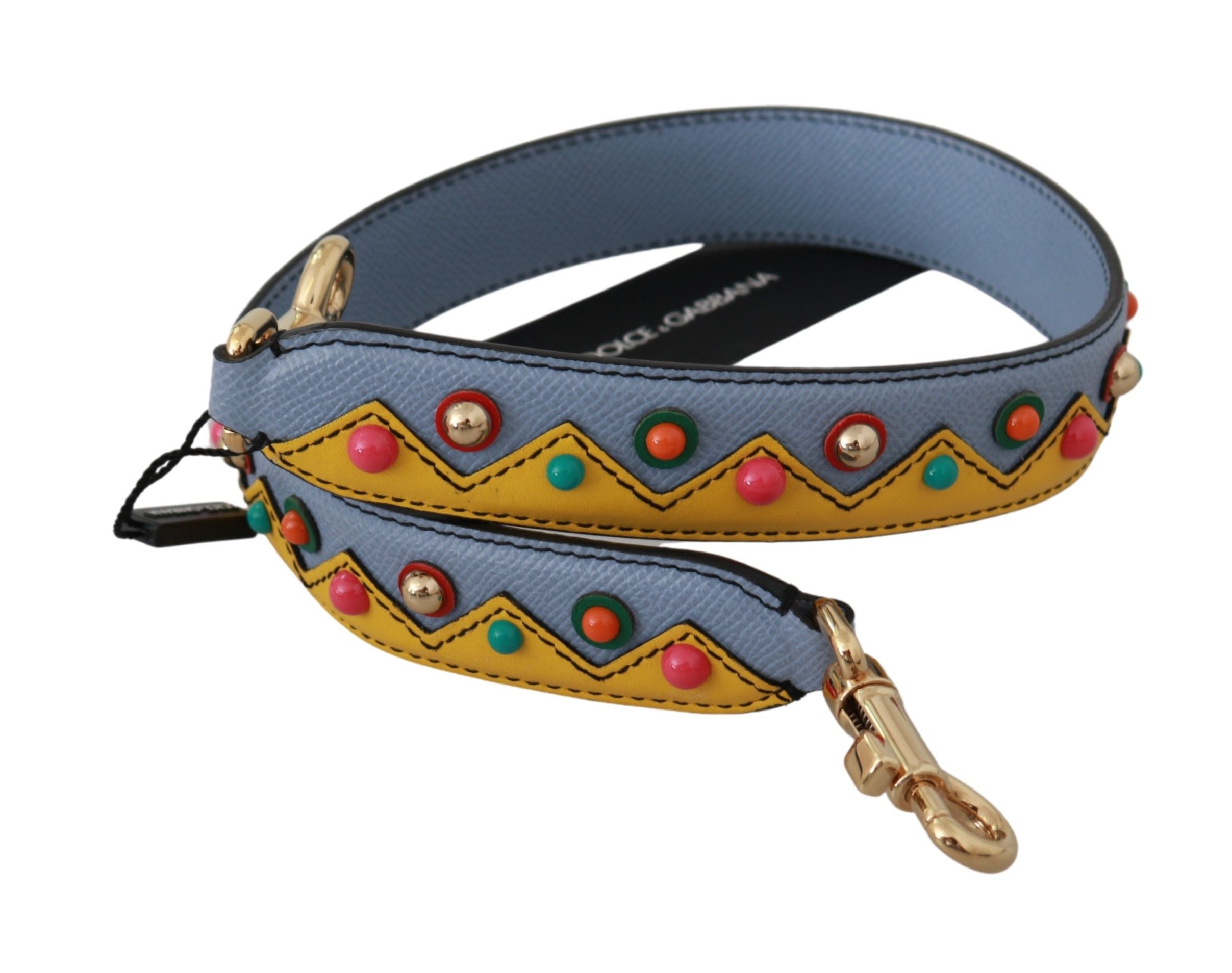 Dolce & Gabbana Blue Handbag Accessory Shoulder Strap Leather-3