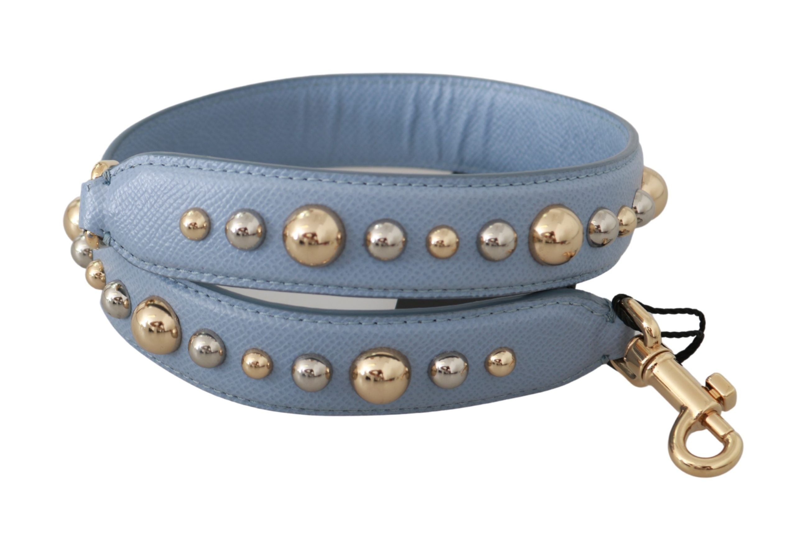 Dolce & Gabbana Blue Leather Handbag Accessory Shoulder Strap-2