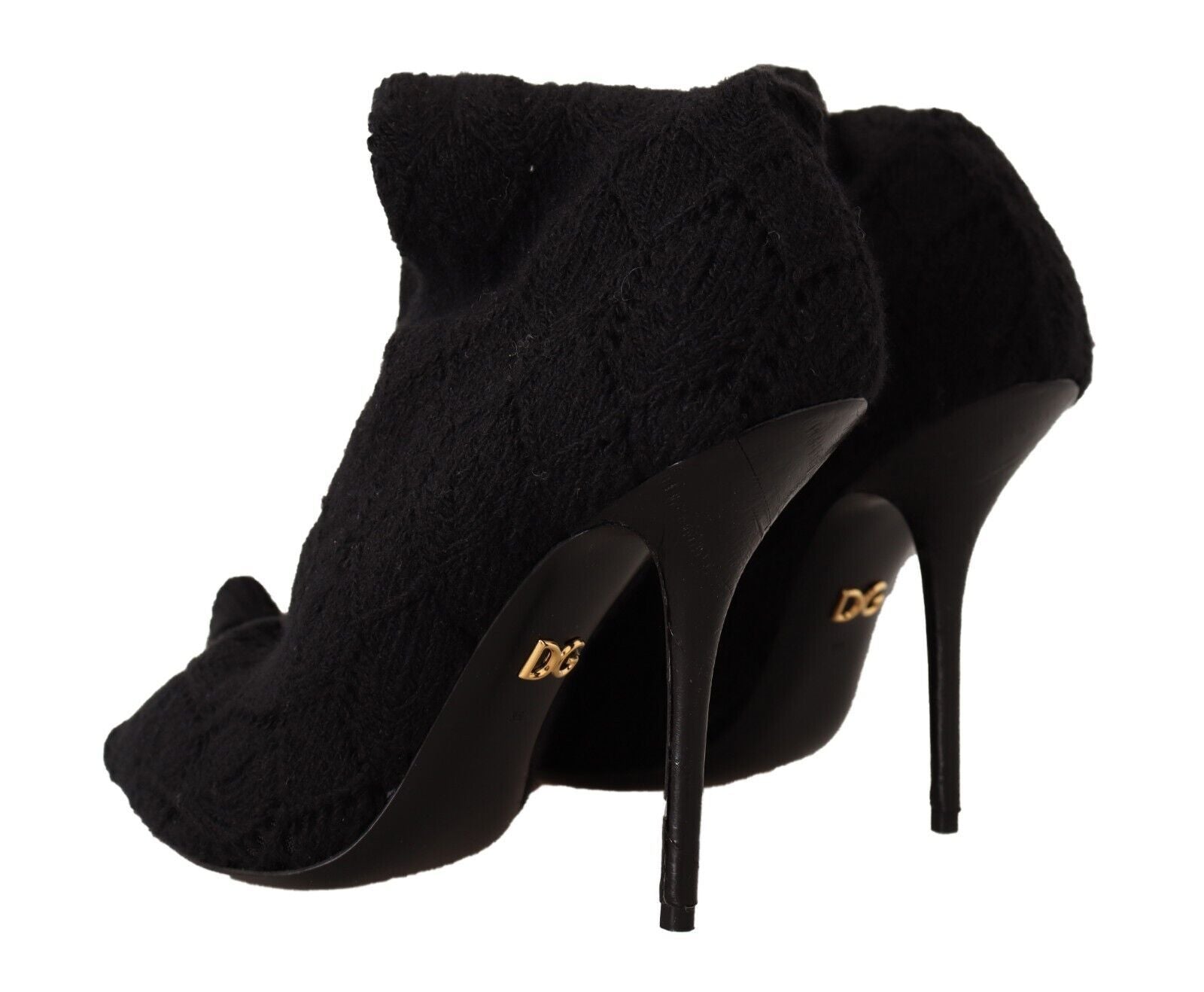 Dolce & Gabbana Black Stretch Socks Knee High Socks Shoes-4