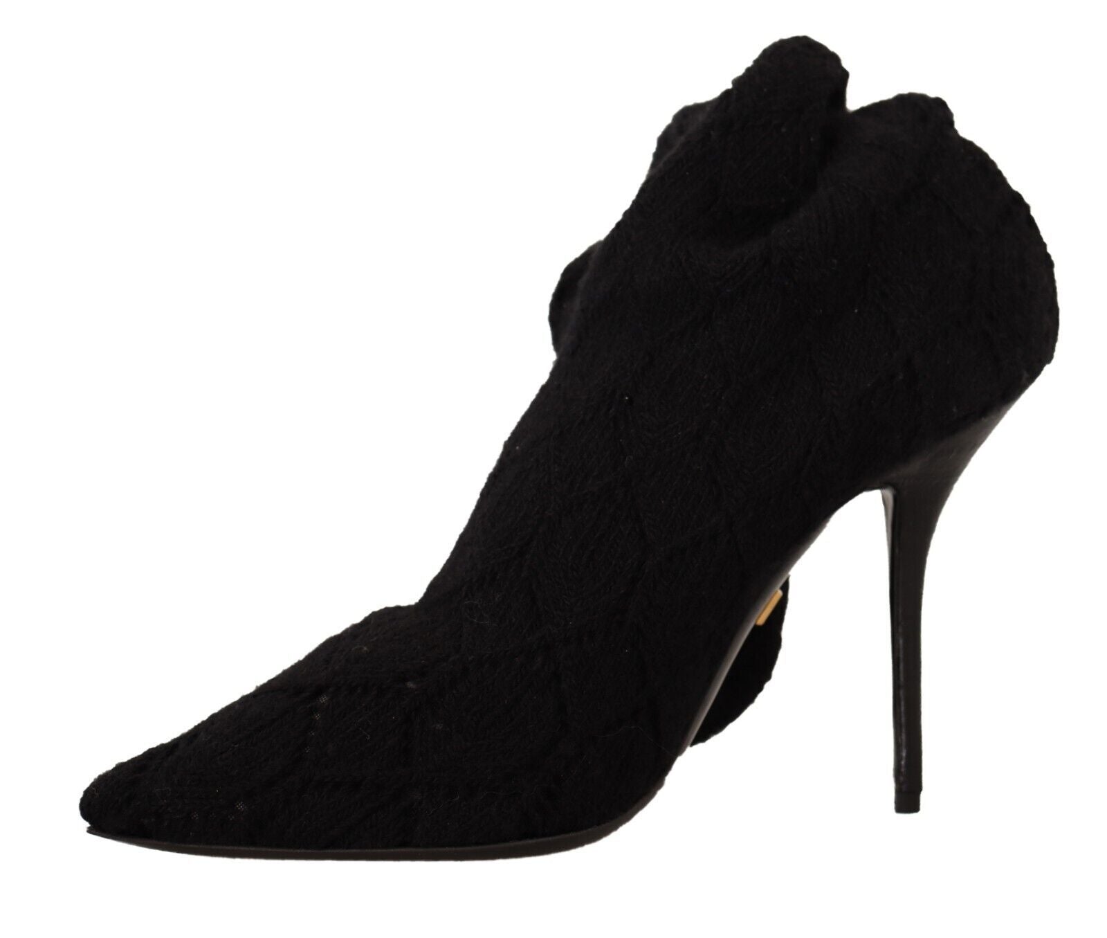 Dolce & Gabbana Black Stretch Socks Knee High Socks Shoes-5