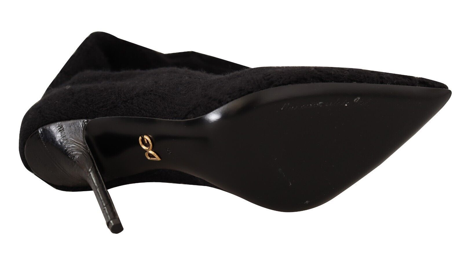 Dolce & Gabbana Black Stretch Socks Knee High Socks Shoes-7