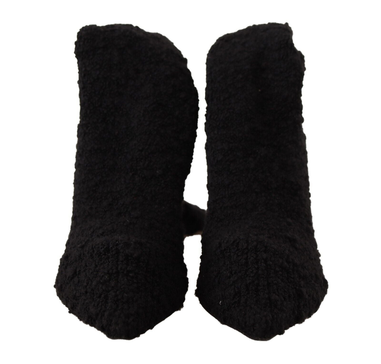 Dolce & Gabbana Black Stretch Socks Knee High Socks Shoes-2