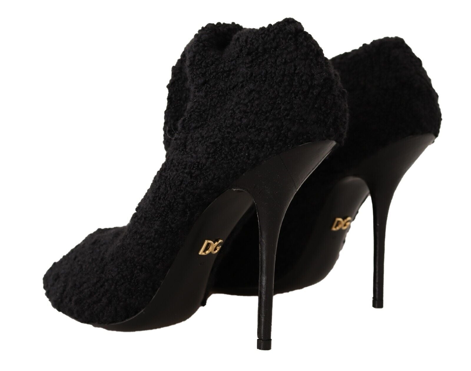 Dolce & Gabbana Black Stretch Socks Knee High Socks Shoes-4