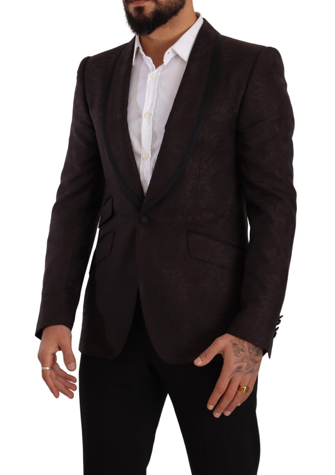 Dolce & Gabbana Lila Jacquard-Einreiher SICILIA Blazer-2