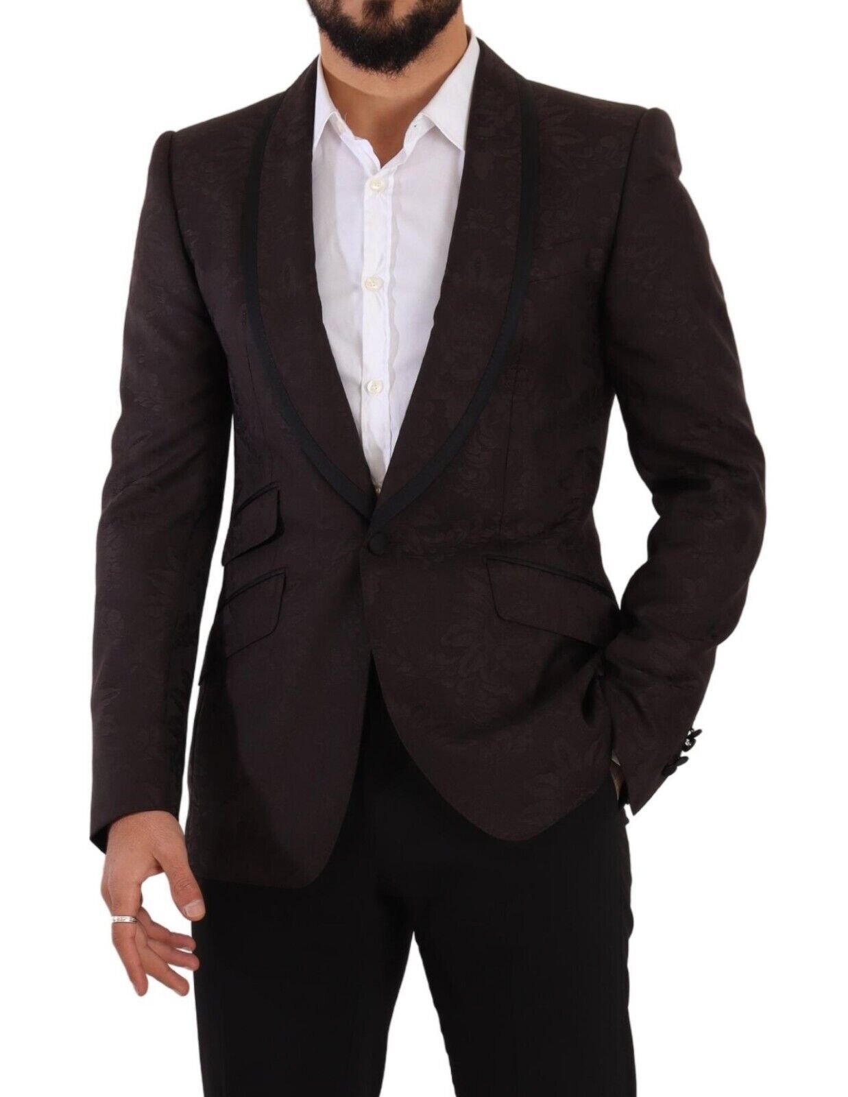 Dolce & Gabbana Lila Jacquard-Einreiher SICILIA Blazer-6