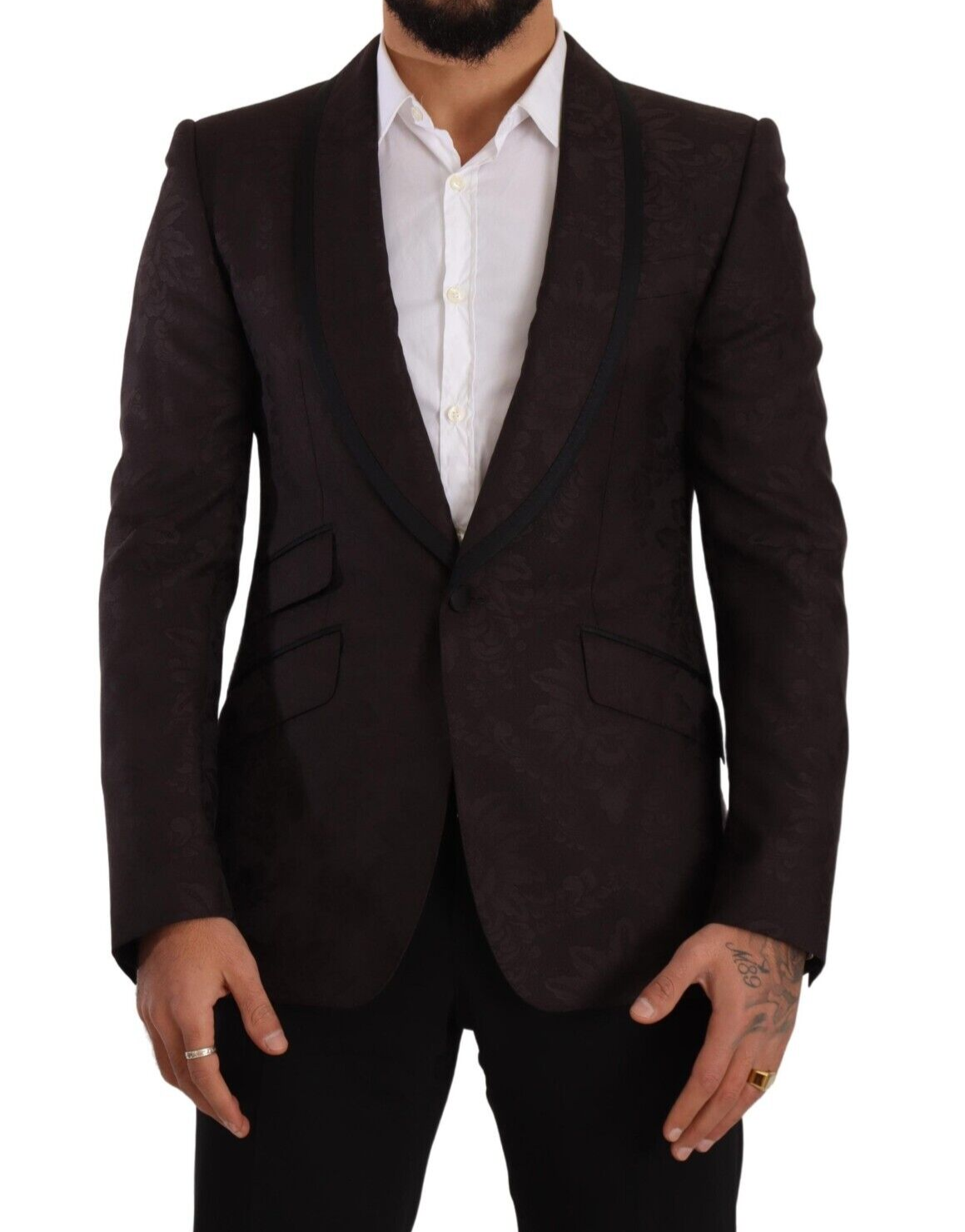 Dolce & Gabbana Lila Jacquard-Einreiher SICILIA Blazer-1