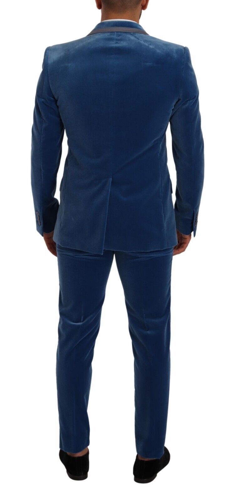 Dolce & Gabbana Blue SICILIA Velvet Slim Fit 2-Piece Suit-3