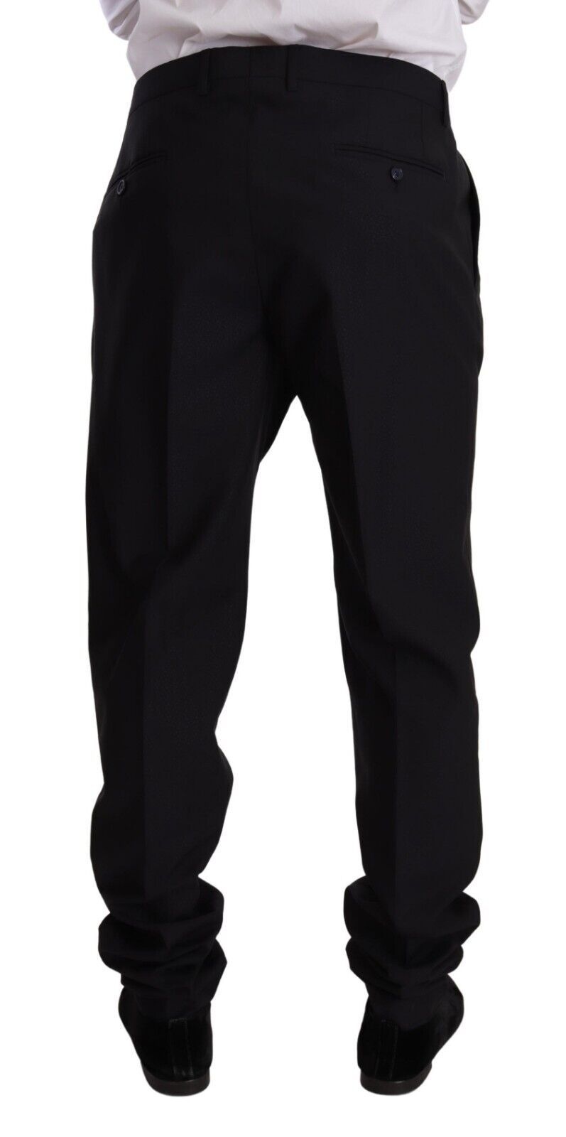 Dolce & Gabbana Blauer GOLD Wollanzug einreihig 2 Stück-8
