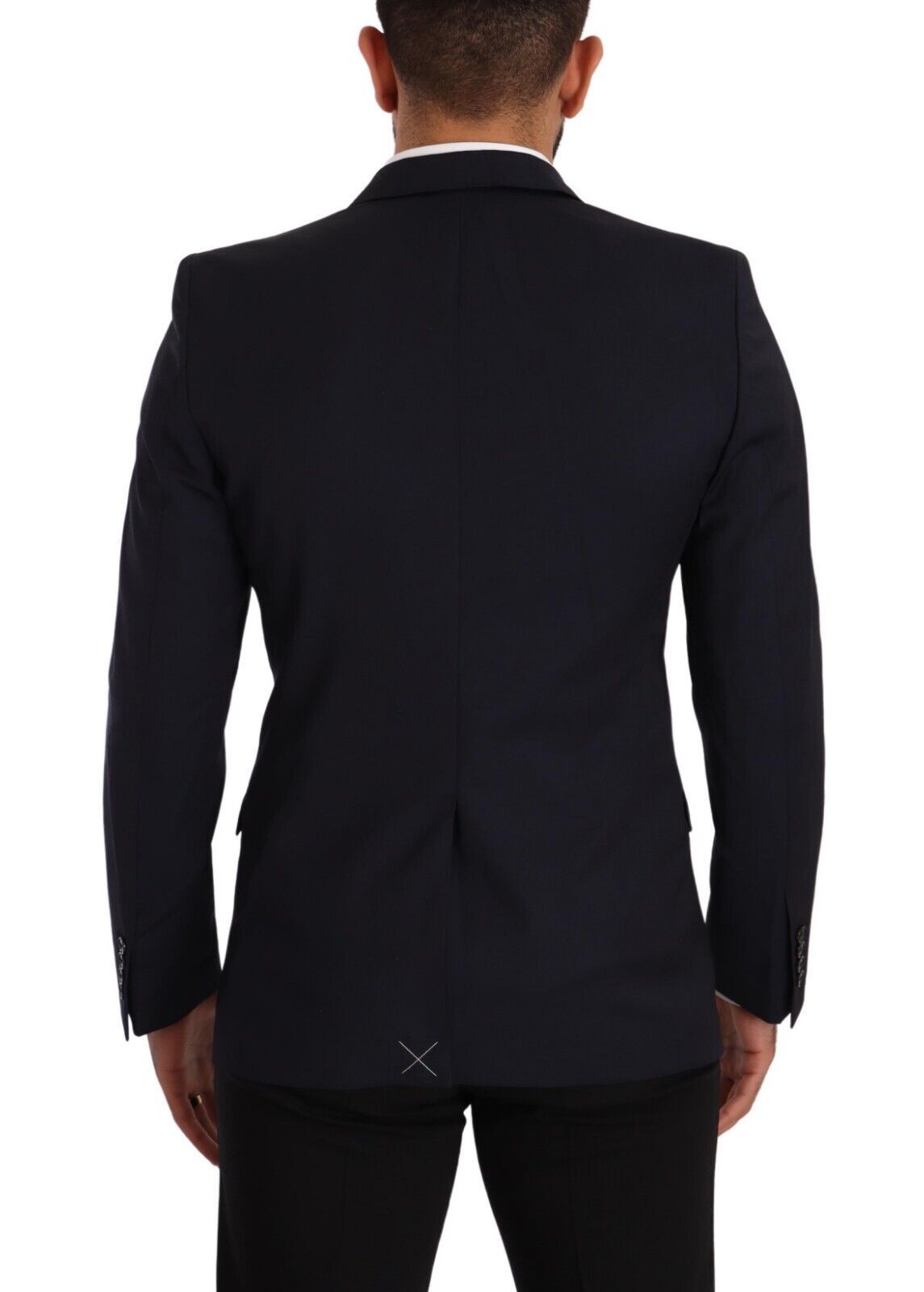 Dolce & Gabbana Dark blue single-breasted coat MARTINI Blazer-2