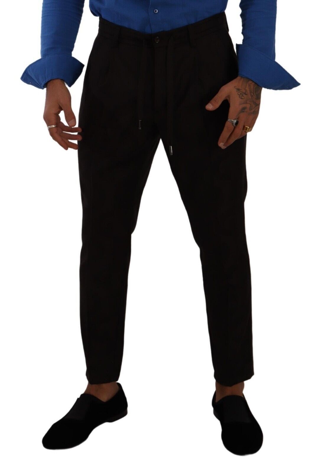 Dolce & Gabbana Bordeaux Wool Men's Skinny Trousers-4