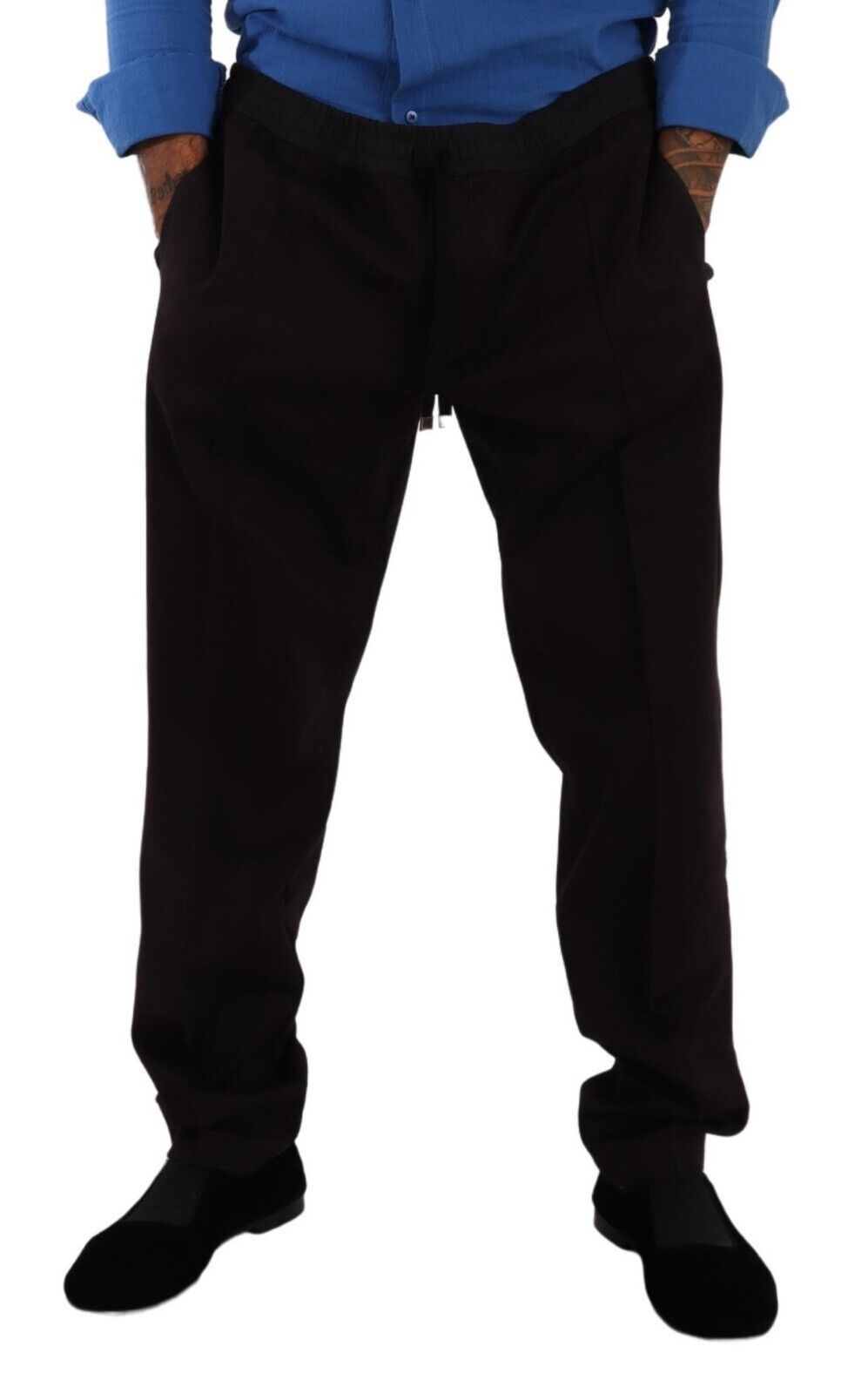 Dolce & Gabbana Bordeaux Cotton Men's Skinny Trousers-4