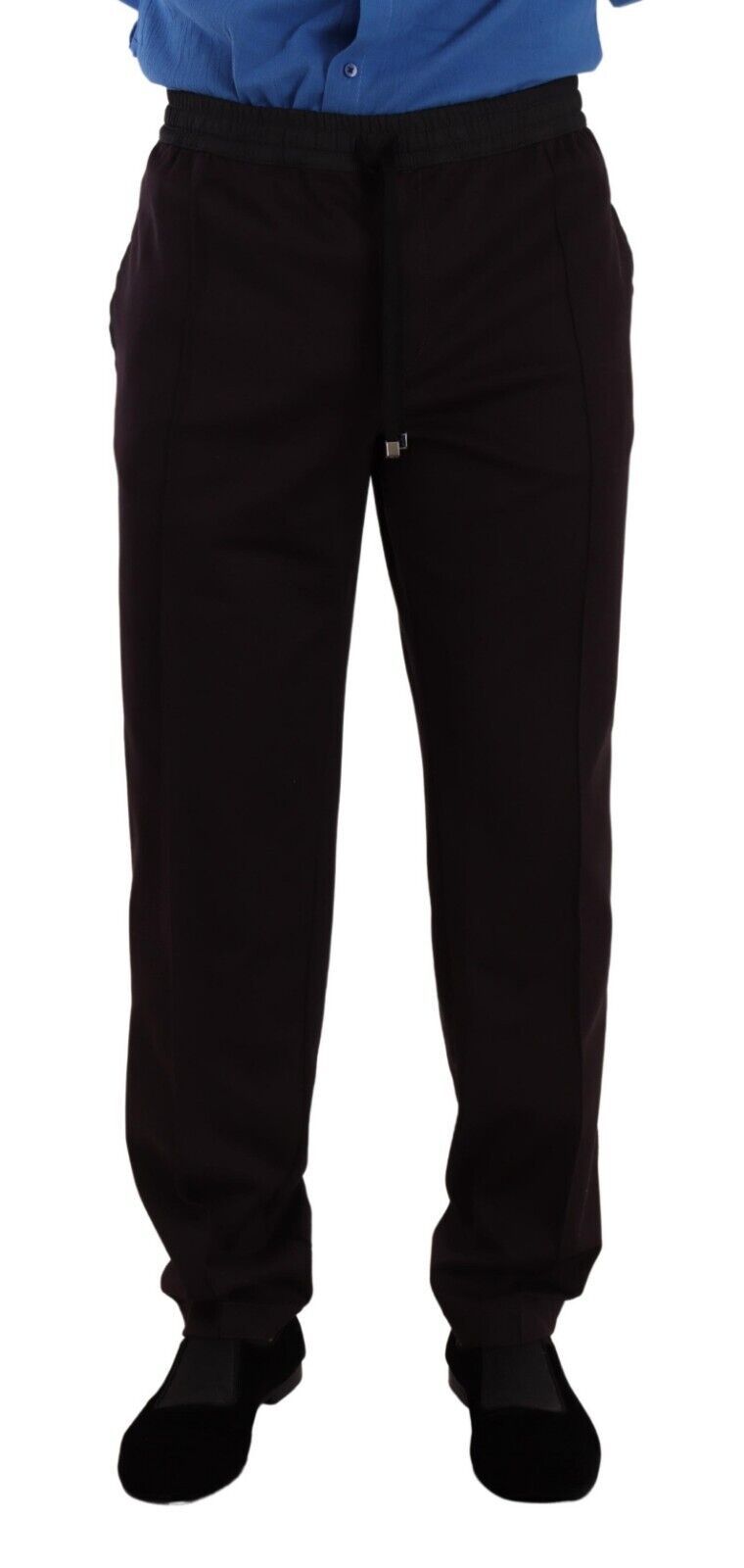 Dolce & Gabbana Bordeaux Cotton Men's Skinny Trousers-1