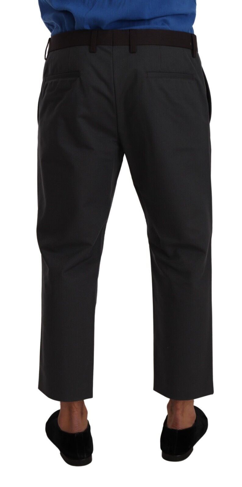 Dolce & Gabbana Grau Bordeaux gestreifte Cropped-Hose-3