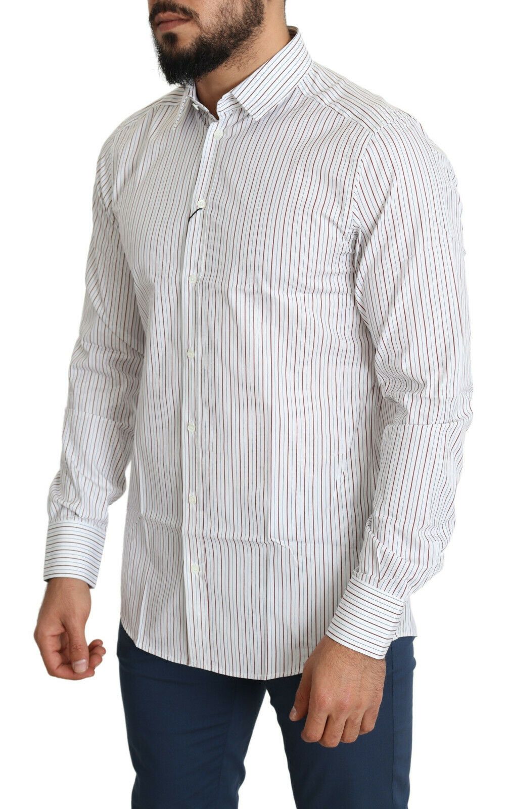 Dolce & Gabbana white striped formal MARTINI shirt-2