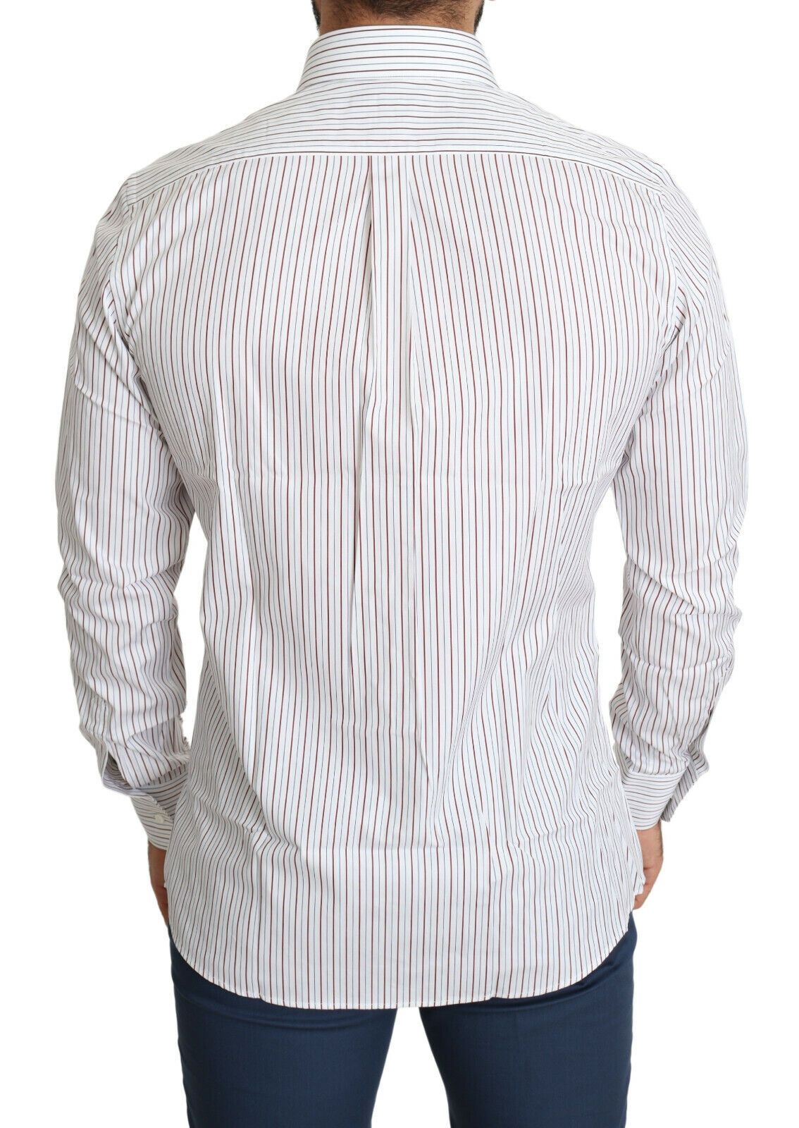 Dolce & Gabbana white striped formal MARTINI shirt-3