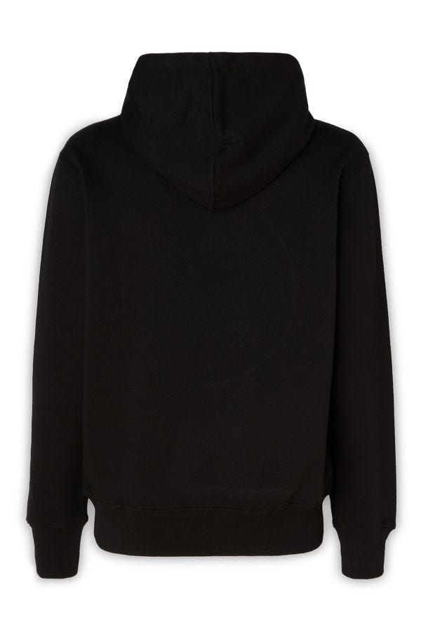 Versace Jeans Beautiful hooded sweatshirt in black cotton-2