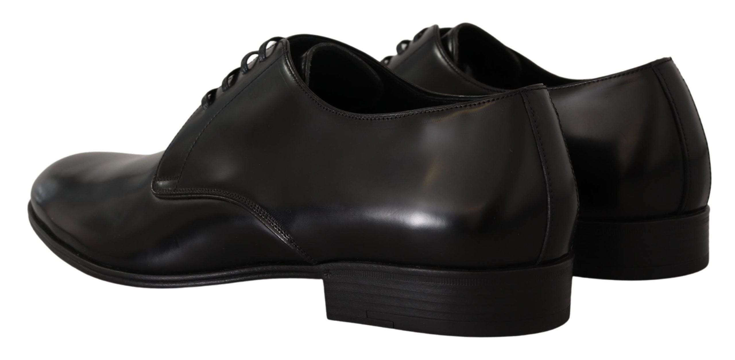 Dolce & Gabbana black leather lace-up shoes for formal derbies-3