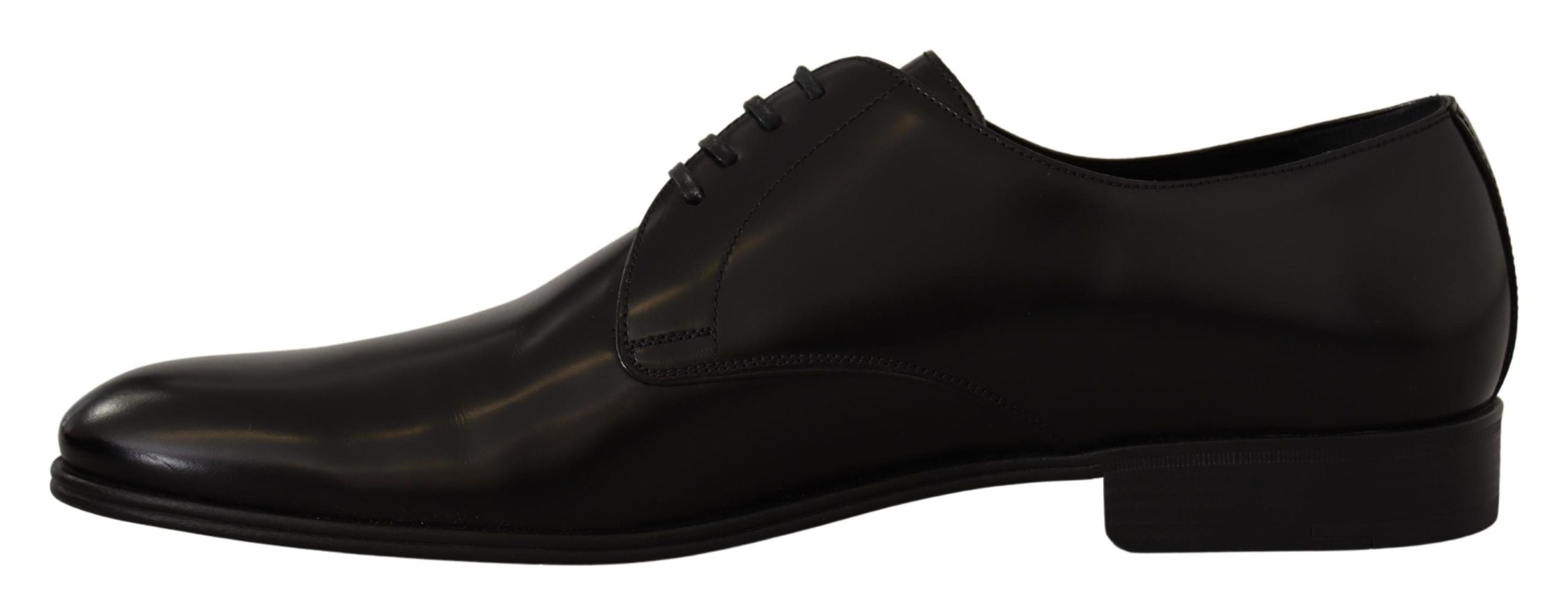 Dolce & Gabbana black leather lace-up shoes for formal derbies-4