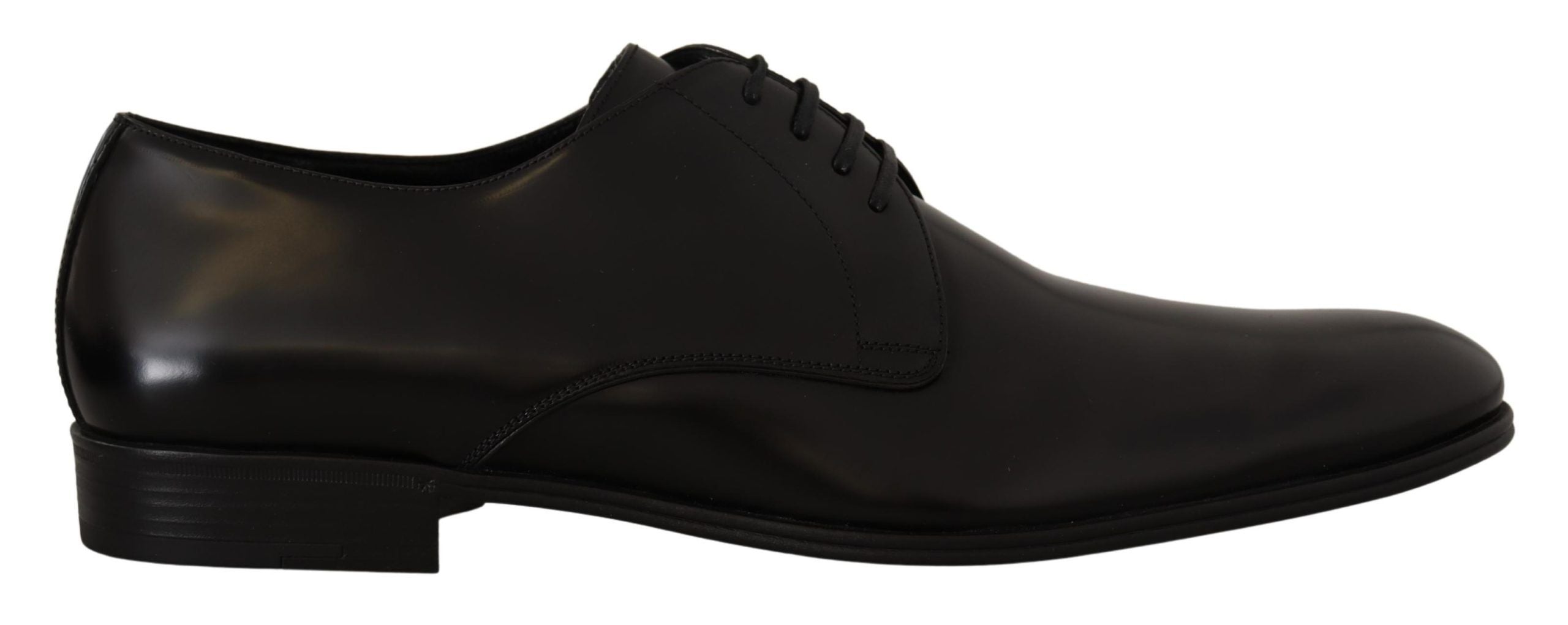 Dolce & Gabbana black leather lace-up shoes for formal derbies-1