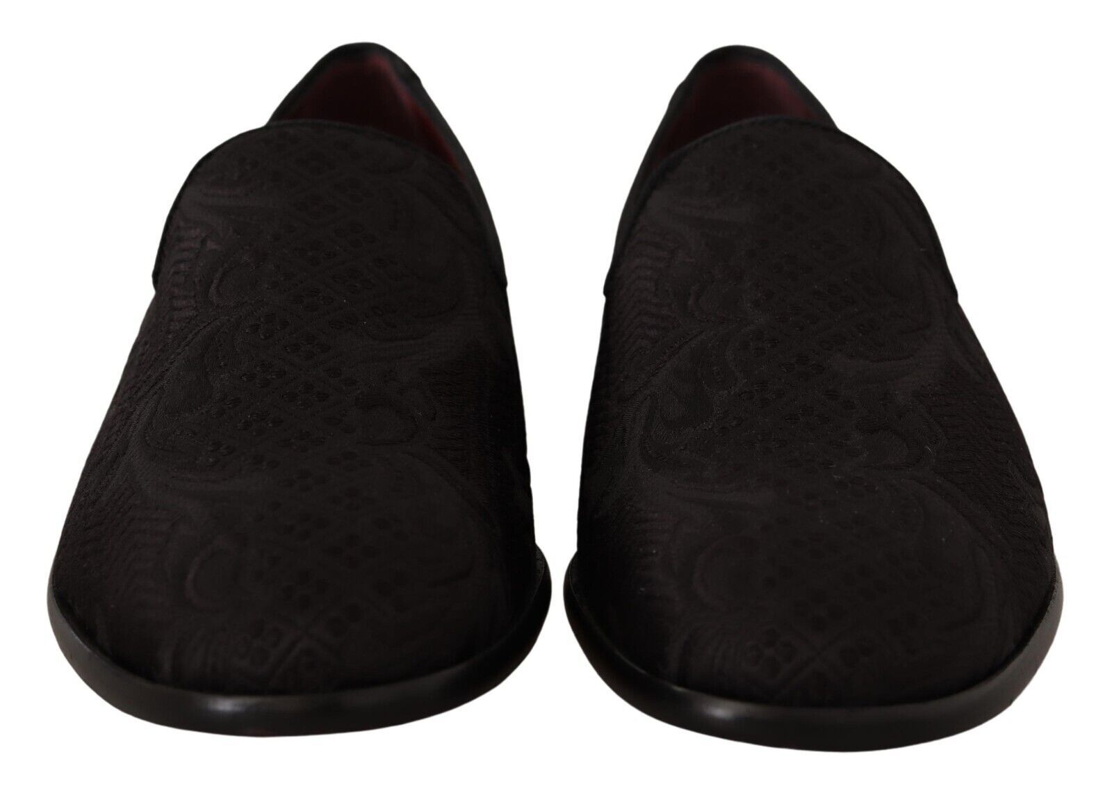 Zapatillas y mocasines con brocado floral negro de Dolce & Gabbana-2