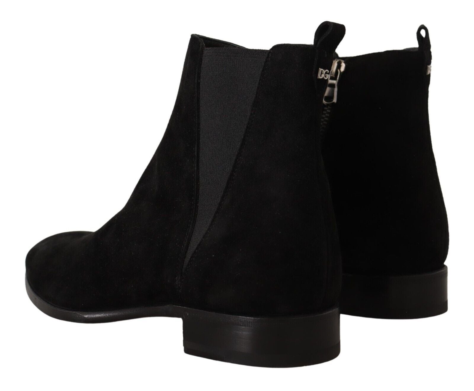 Botas Chelsea de piel de ante negra para hombre de Dolce & Gabbana-4