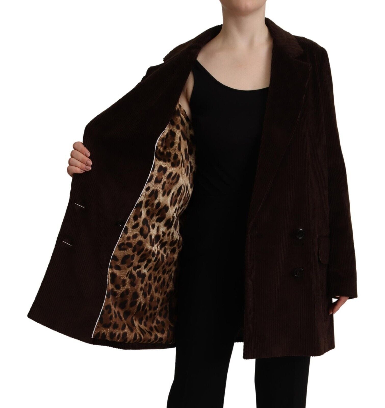 Dolce & Gabbana Bordeaux Corduroy Cotton Blazer Plus Size Jacket-5