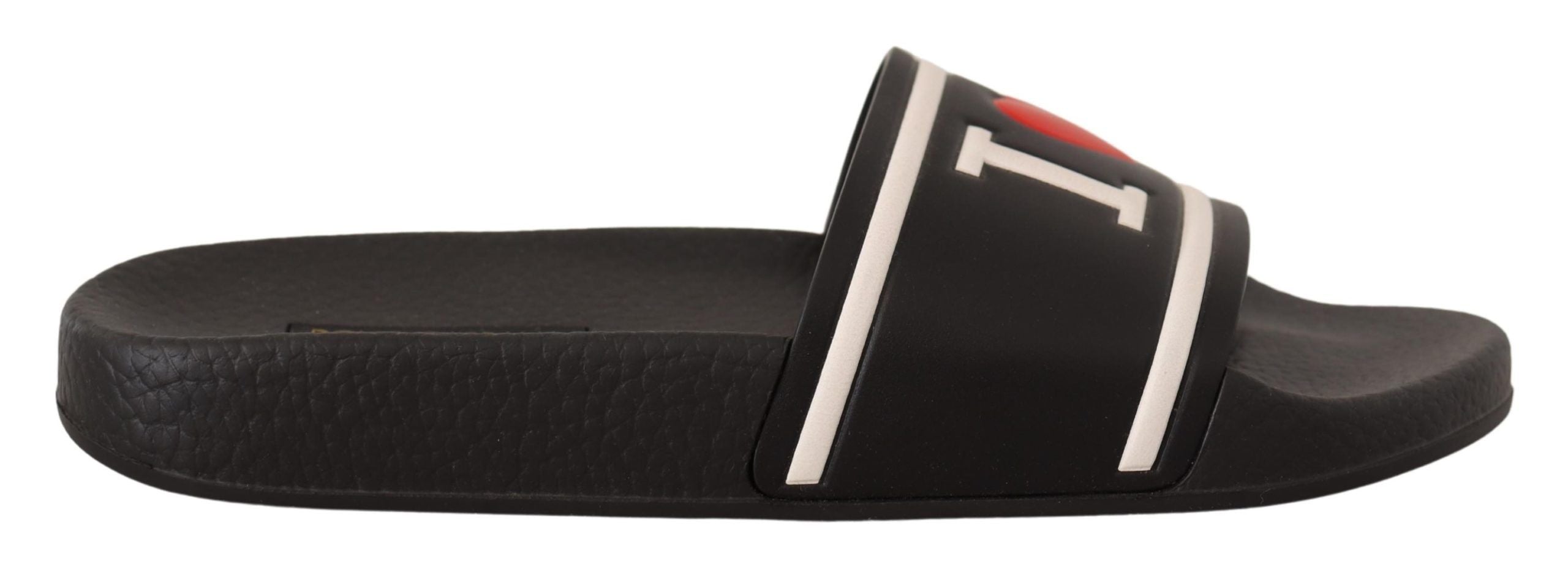 Dolce & Gabbana Black Leather I Love D&-1