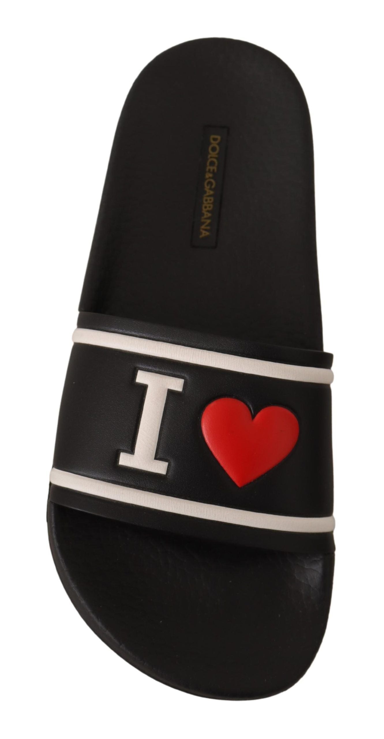 Dolce & Gabbana Black Leather I Love D&-6