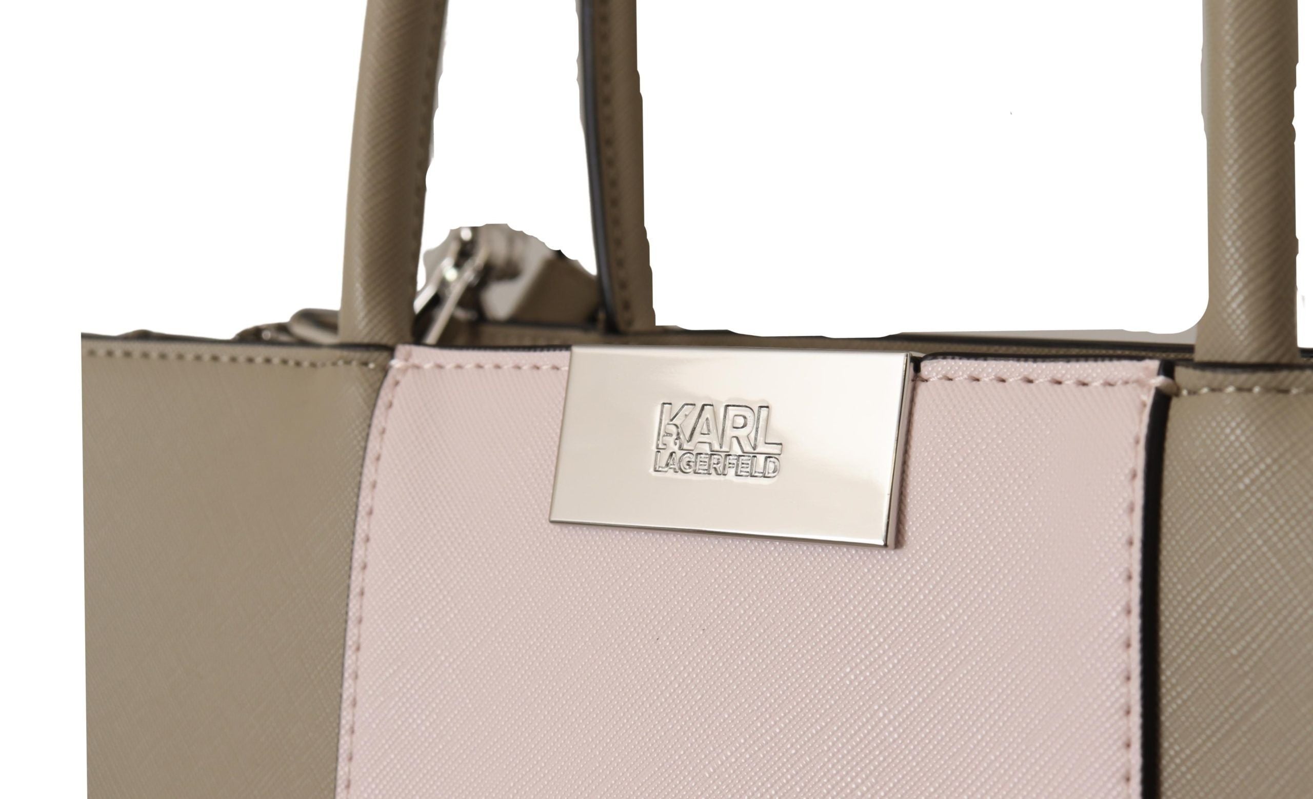 Karl Lagerfeld Elegant sage green tote shoulder bag-5