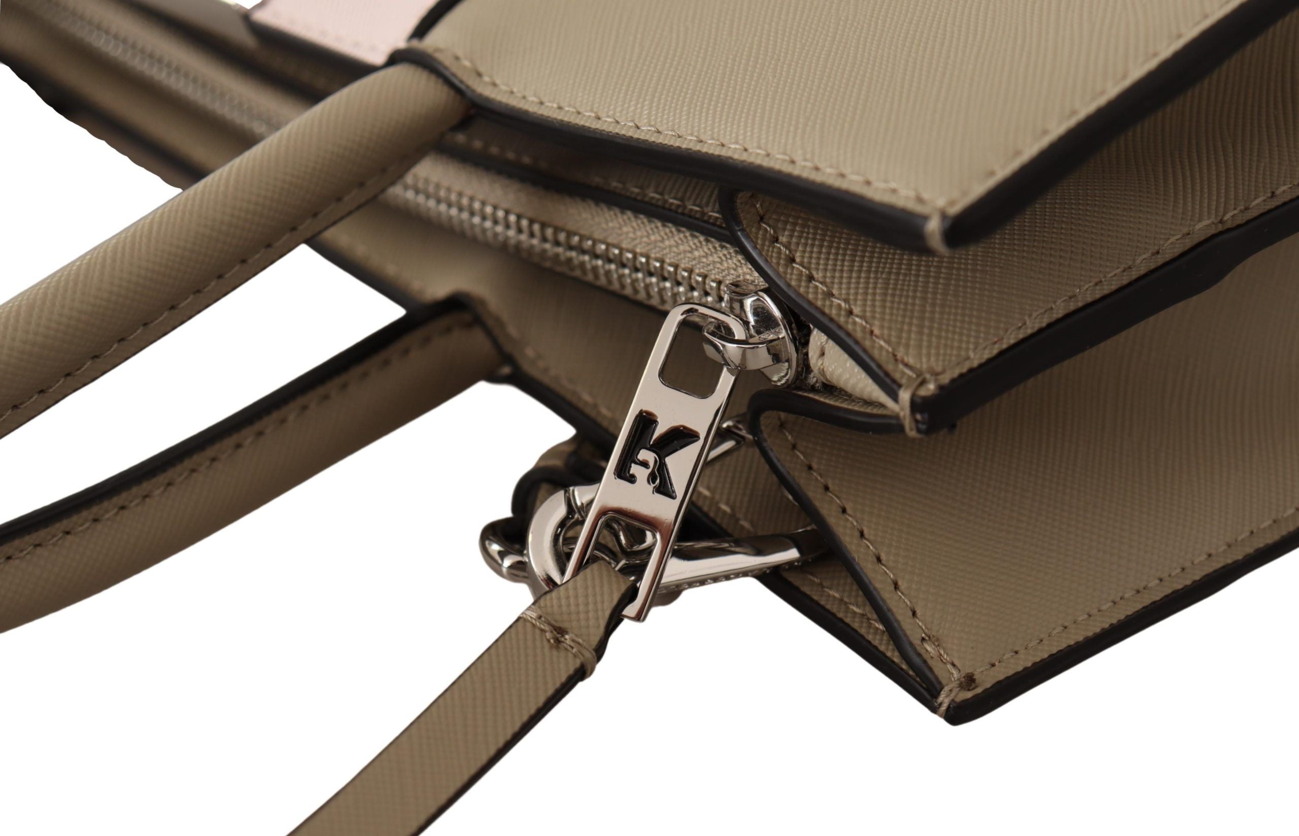 Karl Lagerfeld Elegant sage green tote shoulder bag-6
