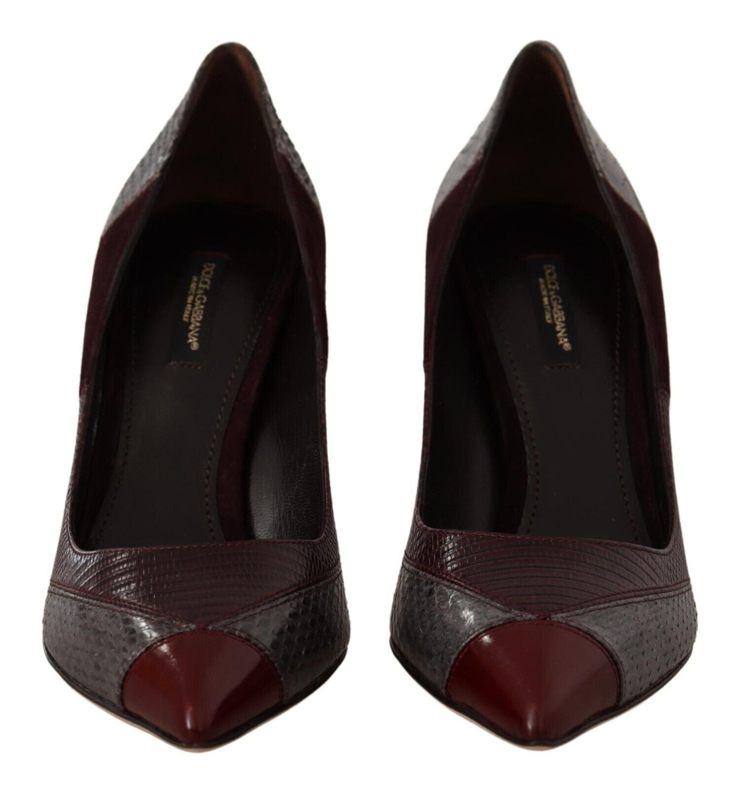 Dolce & Gabbana Multicolor Exotic Leather Heeled Pumps Shoes-2