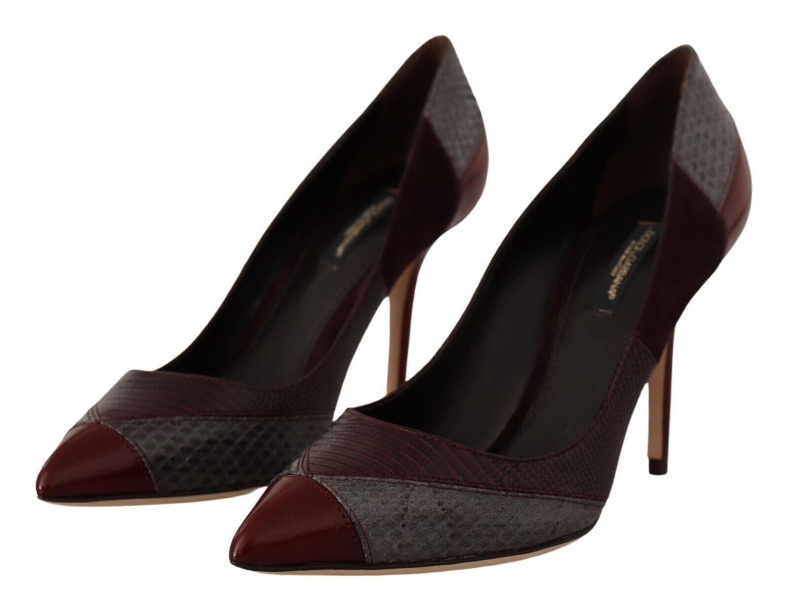 Dolce & Gabbana Multicolor Exotic Leather Heeled Pumps Shoes-3