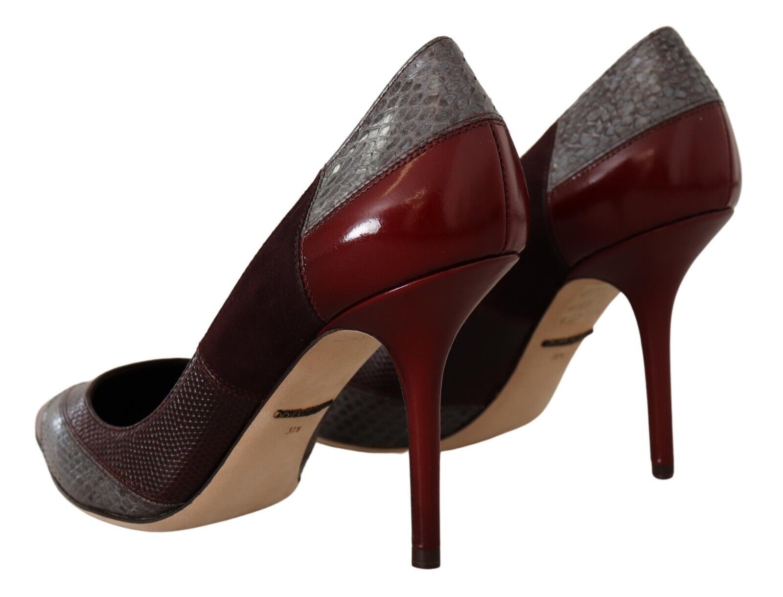 Dolce & Gabbana Multicolor Exotic Leather Heeled Pumps Shoes-4